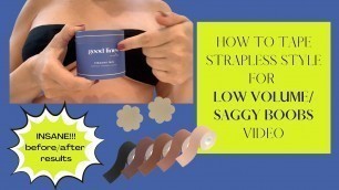 'Boob tape application hack: Saggy to perky boobs in under 5 mins 