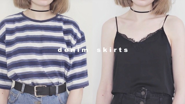 'How I Style: Denim Skirts | Katie Joslin'