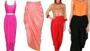 'Indo Western Dhoti Style Dresses // latest fashion 2017// Dhoti Skirt'