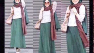 'Maxi Skirt Lookbook Hijab Fashion Style !'