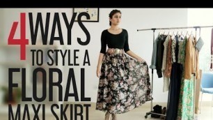 'How to wear maxi skirt / Style hacks'