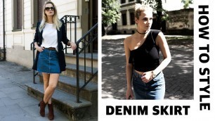 'How To Style Denim Skirt | Giedre'