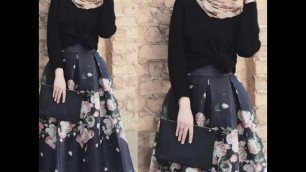 'Maxi Skirt Lookbook Hijab Fashion Style ! -part3-'