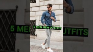 '5 MEN NEW OUTFITS / NEW OUTFITS FOR MEN\'S #fashion #menoutfit #shorts'