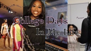 'COLLEGE DAYS IN MY LIFE | Studying, Interviews, Campus Life, Pregaming, Fashion Show, and More!'