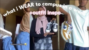 'what I WEAR to campus university in a week + outfit inspo (•~•) *decent dress code / Mariam Maere'