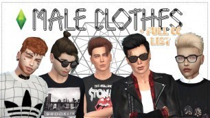 'Pack Roupas Masculinas || Male Clothes + Full CC List - The Sims 4'