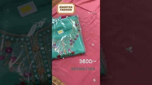 'FANCY PARTYWEAR HANDWORK WALE SUIT| EK PIECE BHI MILEGA | ANANYAA FASHION'