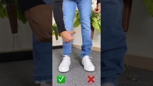 'How to Transform Long Jeans to Ankle Length in Seconds?! | Mens Fashion Tips'