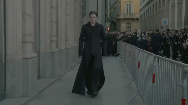 'Trussardi Fall-Winter 2022-23 Runway Show at Milan Fashion Week #MFW #FW22'