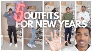 '5 OUTFITS FOR NEW YEARS EVENTS | HOLIDAY OUTFITS | MENS FASHION'