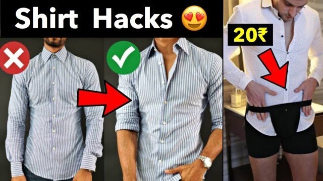 '3 Best SHIRT Hacks for men and Boys | Fashion Tips #shorts #fashion #style'