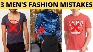 '3 Men\'s fashion mistakes. Fashion tips for men. #shorts #xarry #fashiontipsformen #fashionmistakes'