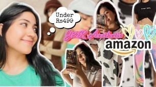 'Amazon Y2K Fashion Haul *Under Rs 499* | Trendy Tops, Dresses, Bottoms, Jewellery & More| Renigraphy'