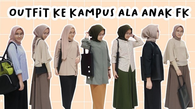 '6 CAMPUS OUTFIT IDEAS | Skirt Edition | Simple Hijab Look'