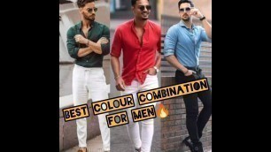 'Best color combination for Men| Men outfit| Jiya mathur| Men fashion #trending #shorts'