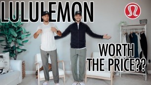 'LULULEMON MENS FALL HAUL! | Trousers, Flannels, Fleece Jackets, etc.'