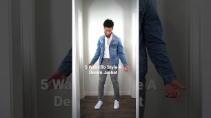 '5 WAYS TO STYLE A DENIM JACKET | Mens Fall Outfits'