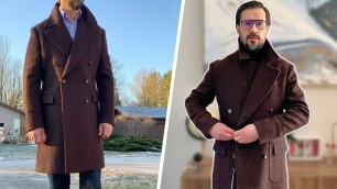 'Fall Mens Style | Donegal Wool Classic Polo Coat For Men Review'