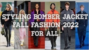 '#FallFashion #2022 : #Styling your Bomber Jacket | #fashionideas #mensfashion #womensfashionstyle'