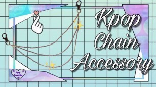 'KPOP CHAIN BELT DIY // KPOP DIY// KPOP FASHION DIY'