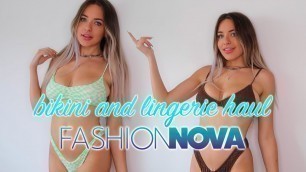 'SUMMER READY with FASHION NOVA!! bikini + lingerie try on haul! | Kendra Rowe'