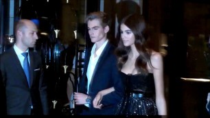 'Kaia and Presley Gerber @ Paris september 29, 2017 on their way to Omega Gala'