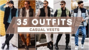 '35 Ways to Style Vest In 2023 | Men\'s Fashion'