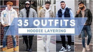 '35 Ways to Layer Hoodies For Winter 2023 | Men\'s Fashion'