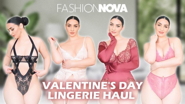 'Valentine\'s Day Lingerie Try-On | FASHION NOVA CURVE'