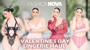 'Valentine\'s Day Lingerie Try-On | FASHION NOVA CURVE'