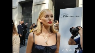 'Victoria´s Secret Angel ELSA HOSK, GEORGIA FOWLER - BLUMARINE, Milan Fashion Week september 2017'