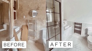 'UK BATHROOM RENOVATION - BEFORE & AFTER | Fashion Influx'