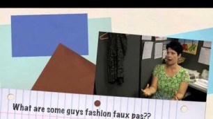 'What are some guys fashion faux pas'