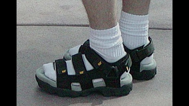 'From 2002: Socks with sandals. Fashion faux pas?'