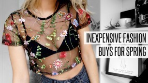 'Five Inexpensive Spring Fashion Purchases | Fashion Influx'