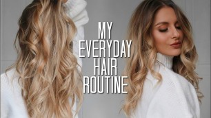 'My 10 Minute Everyday Hair Routine | Fashion Influx'