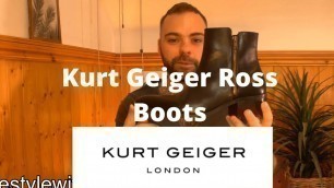 'SHOULD MEN WEAR CUBAN HEELS? | Kurt Geiger Chelsea Boots | Unboxing'