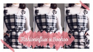 'FASHIONINFLUX X BOOHOO HAUL | Pinafore, Silky Shirts & more! | beckyloubutton'