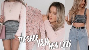 'Mid Season HAUL & TRY ON - Topshop, H&M, New Look | Fashion Influx'