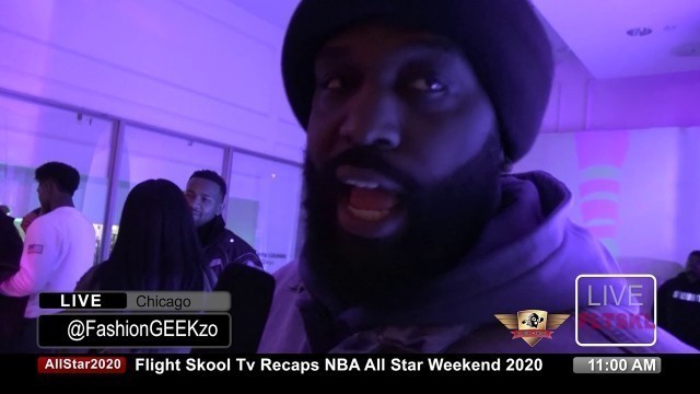 'Corey Gilkey, Fashion GEEK Zo And Kenny Burns All Star Weekend  Chicago Reactions'