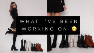 'WHAT I\'VE BEEN WORKING ON | BRING ON THE BOOTS! | Fashion Influx | ad'