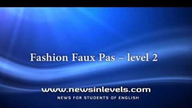 'Fashion Faux Pas – level 2'