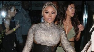 'Lil\' Kim undergarments in sheer sparkle bodysuit at BET Awards'