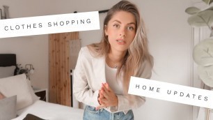 'VLOG - Clothes Shopping & Finishing Home Updates | Fashion Influx :)'