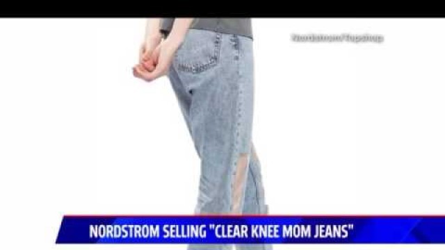 'Clear Knee Mom Jeans  Fashion Forward or Fashion Faux Pas'