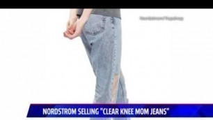 'Clear Knee Mom Jeans  Fashion Forward or Fashion Faux Pas'