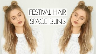 'Festival Hair - Space Buns | Fashion Influx'