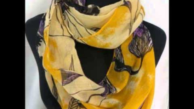 'retro vintage flowers infinity scarf Cheap Fashion Scarves wholesalesarong.com'