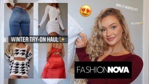 'FASHION NOVA TRY ON WINTER CLOTHING HAUL | NOT SPONSORED'